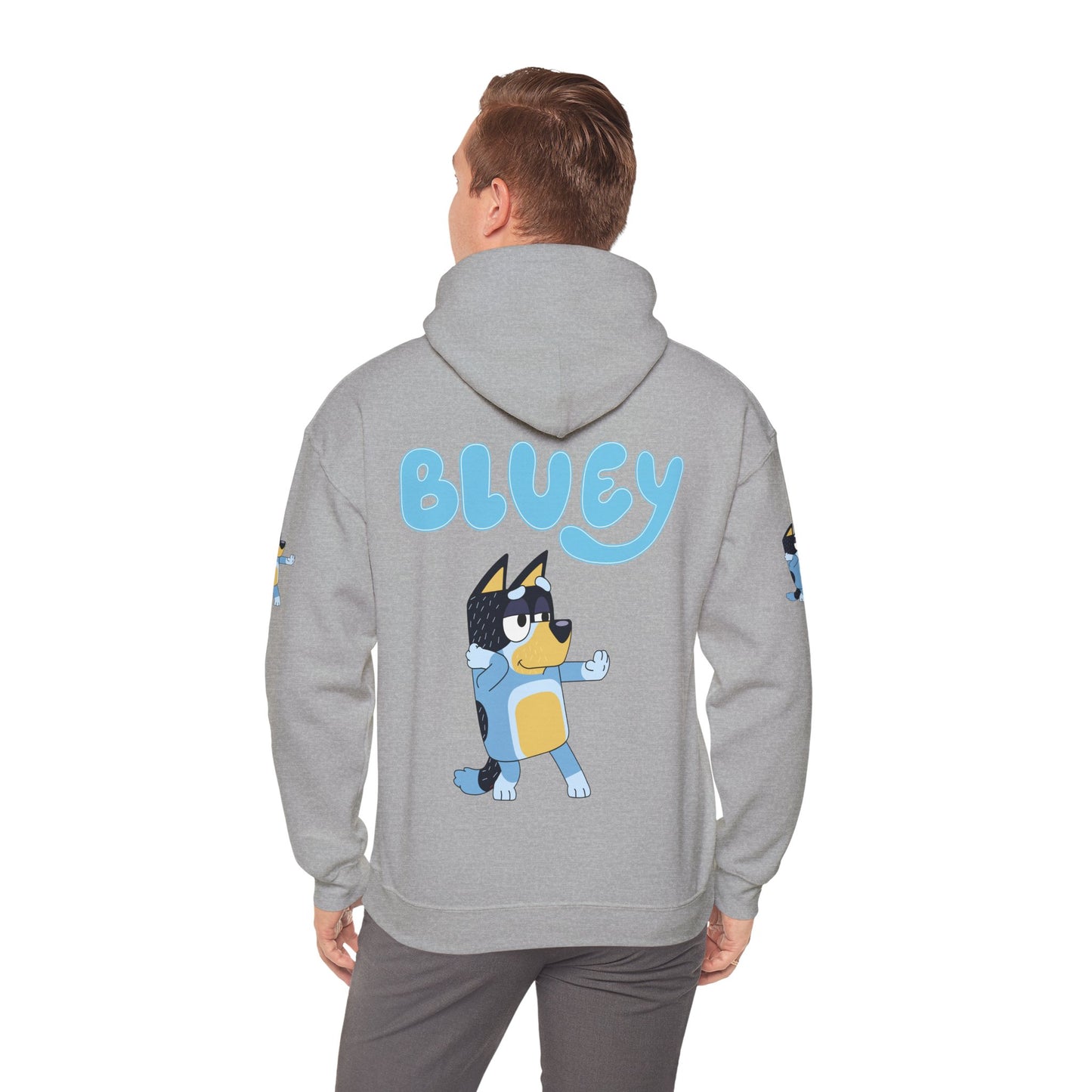 Princess Grace Cute Bluey Hoodie for Kids & Adults Unisex Heavy Blend Sweatshirt with Adorable Character Design