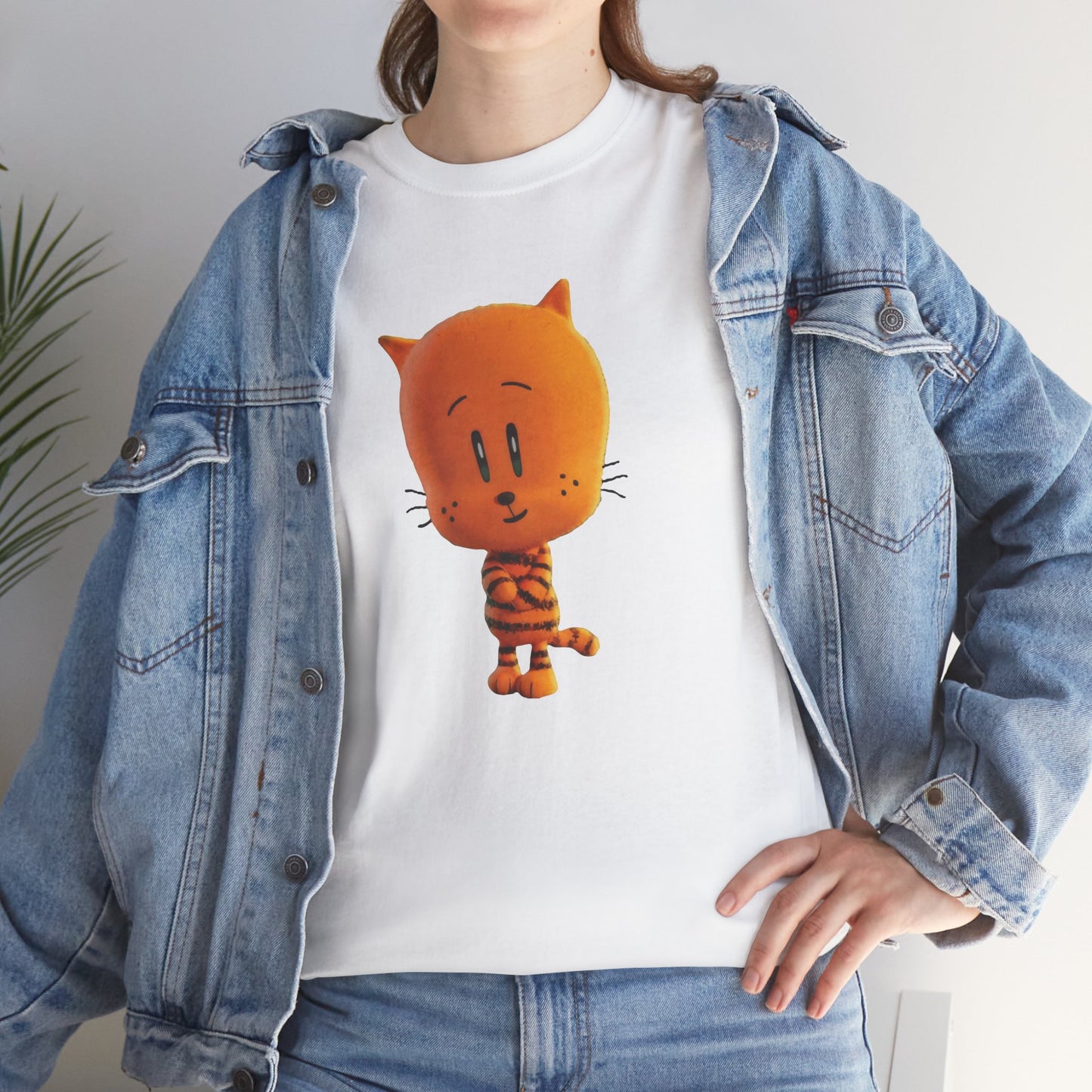 Princess Grace Funny Cartoon Cat Unisex Heavy Cotton Tee