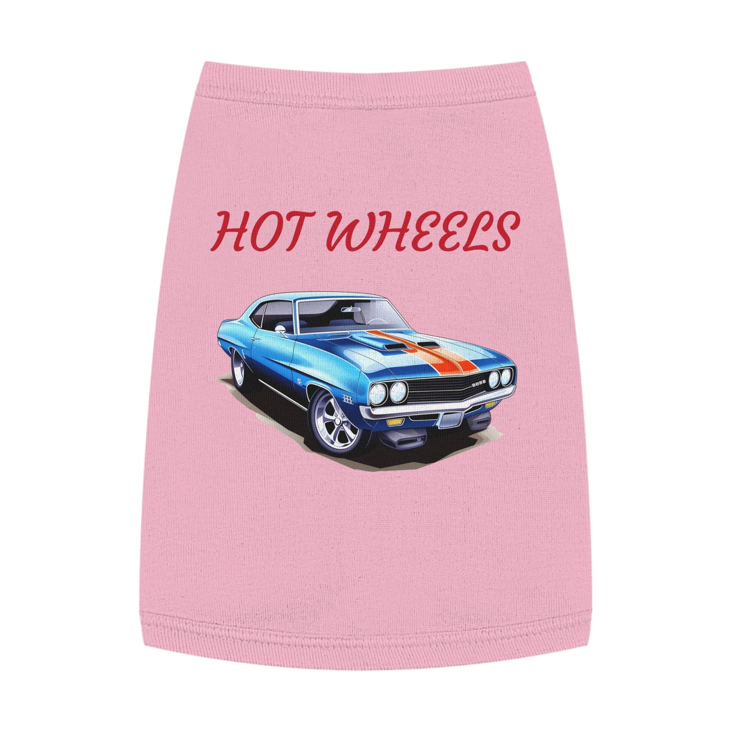Princess Grace Retro Hot Wheels Pet Tank Top Stylish Dog Apparel for Car Lovers