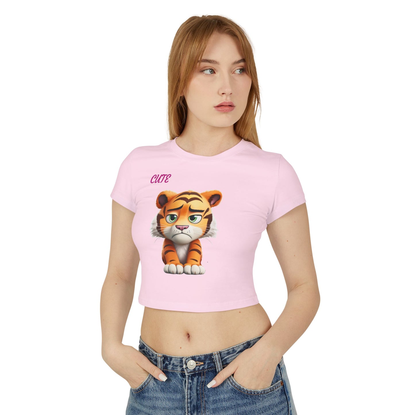 Princess Grace Cute Tiger Women's Baby Tee