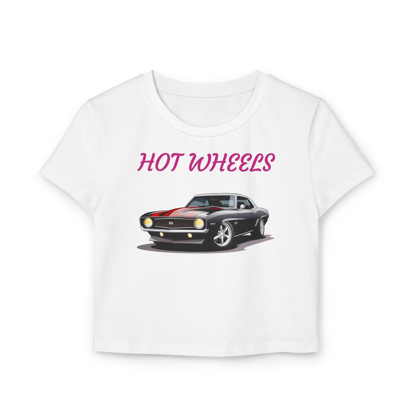 Princess Grace Retro Hot Wheels Women's Baby Tee Perfect for Car Lovers & Everyday Style