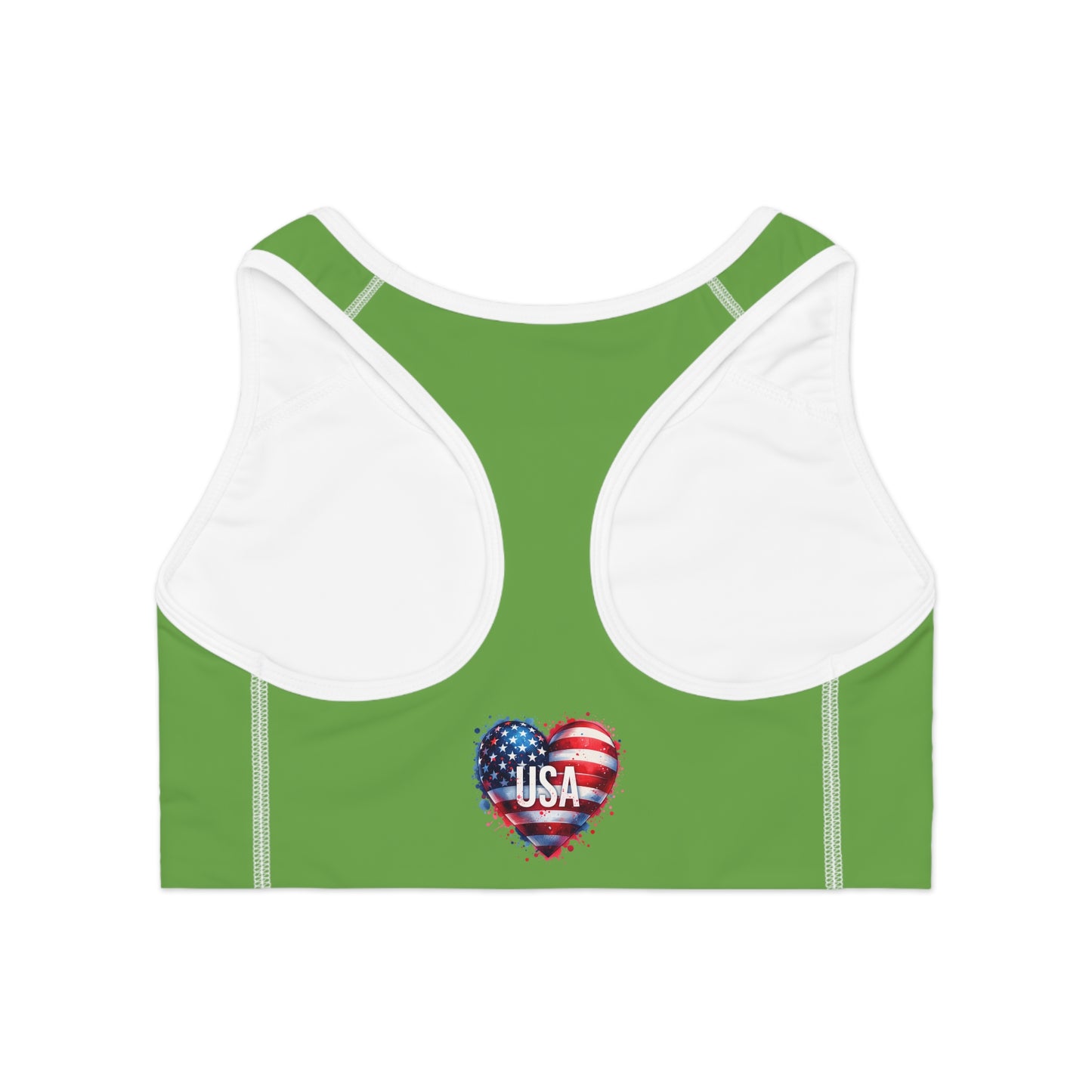 Princess Grace Patriotic USA Sports Bra for Active Women