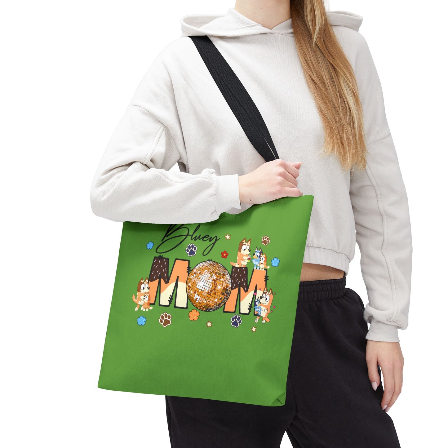 Princess Grace Bluey Mom Tote Bag Fun and Stylish for Dog Lovers