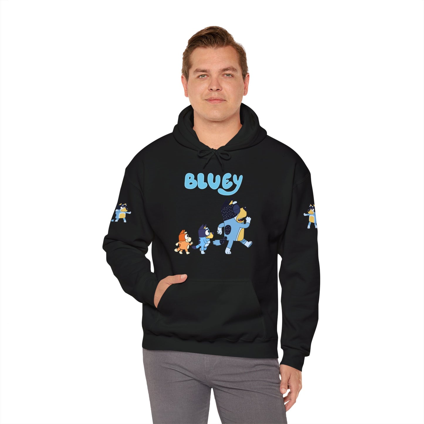 Princess Grace Bluey Unisex Hoodie Cozy Cartoon Sweatshirt for Kids & Adults