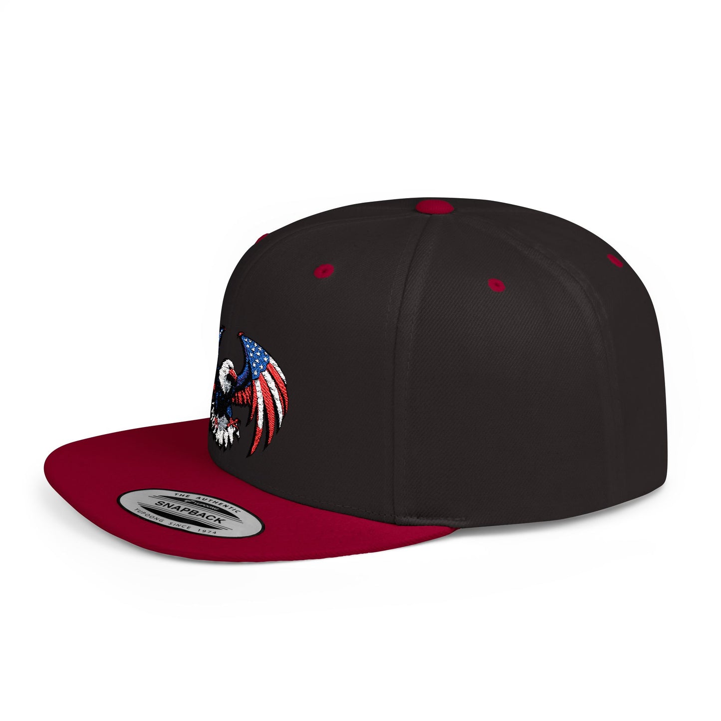 Princess Grace Patriotic Eagle Flat Bill Snapback Hat