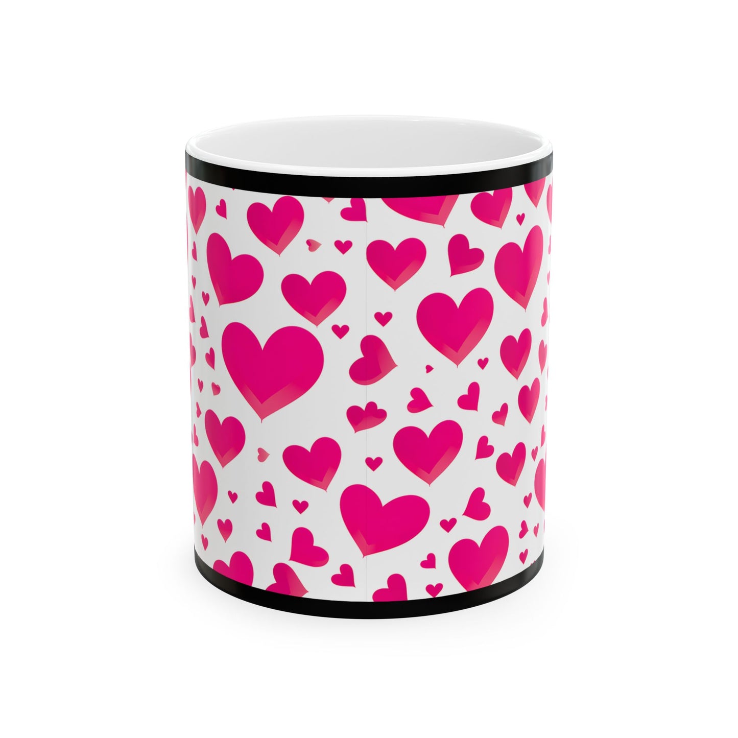 Princess Grace Heart Pattern Ceramic Mug Perfect Gift for Valentine's Day and Loved Ones