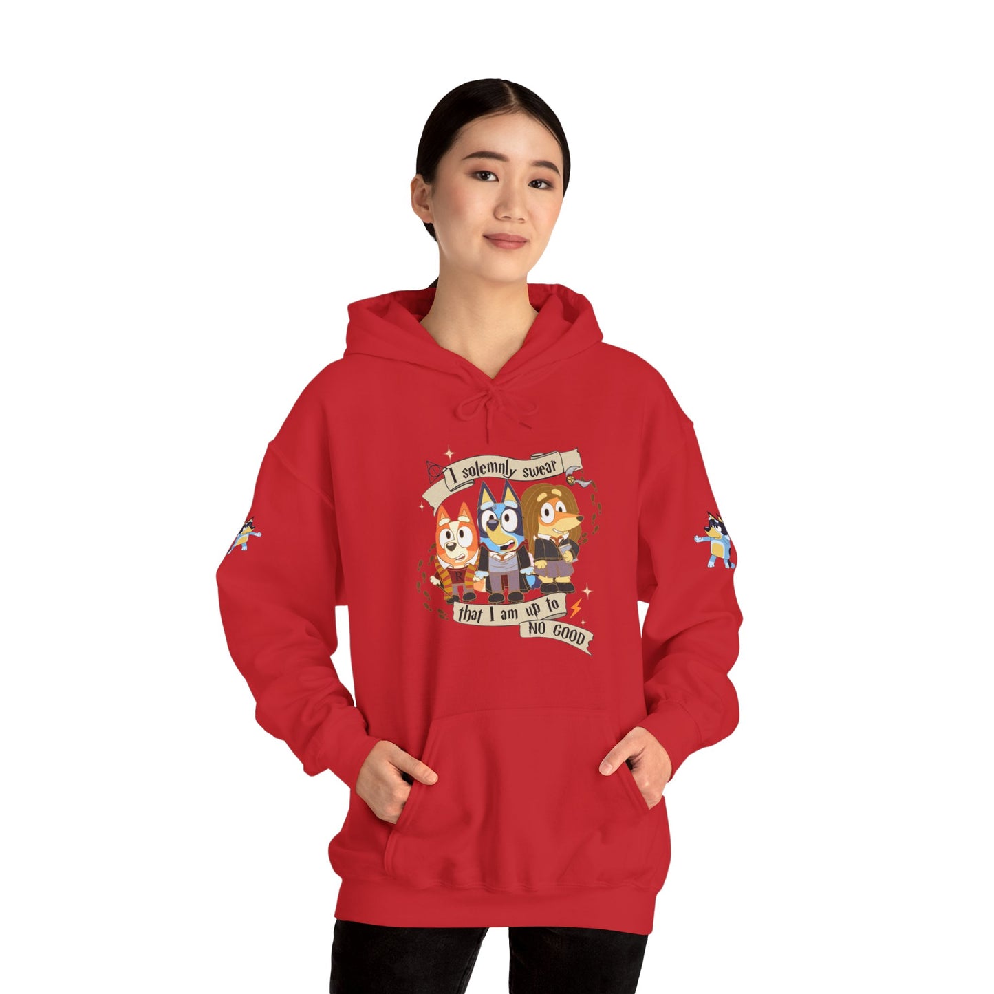 Princess Grace Bluey I Sincerely Sweet! Unisex Heavy Blend Hooded Sweatshirt for Fun Loving Fans