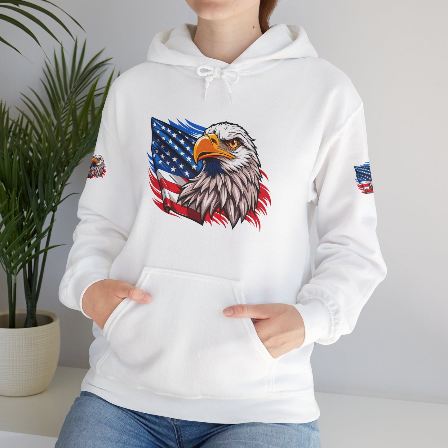 Princess Grace Patriotic Eagle Unisex Heavy Blend Hoodie