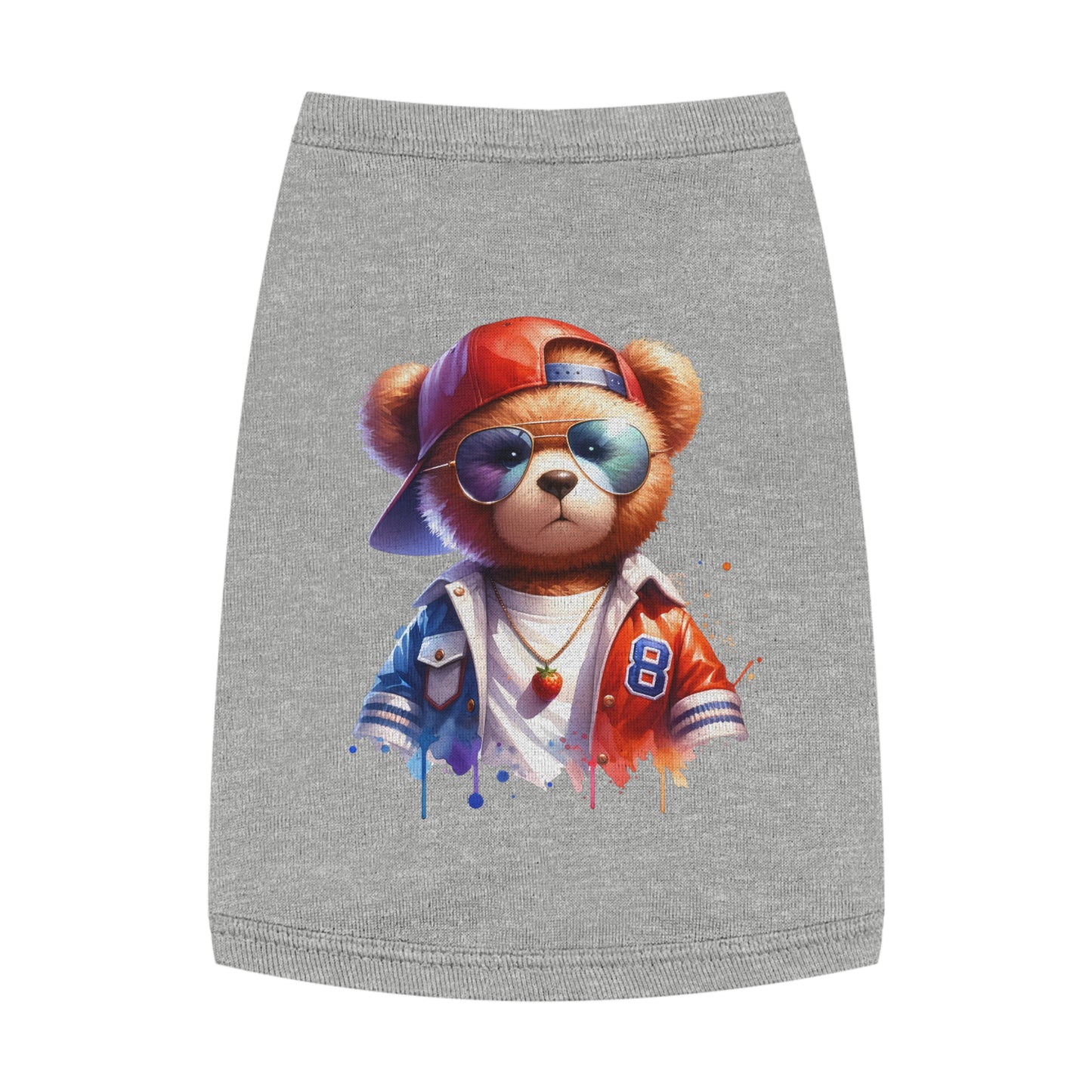 Princess Grace CUTE Cool Bear Pet Tank Top Stylish Dog Apparel for Fun Outings
