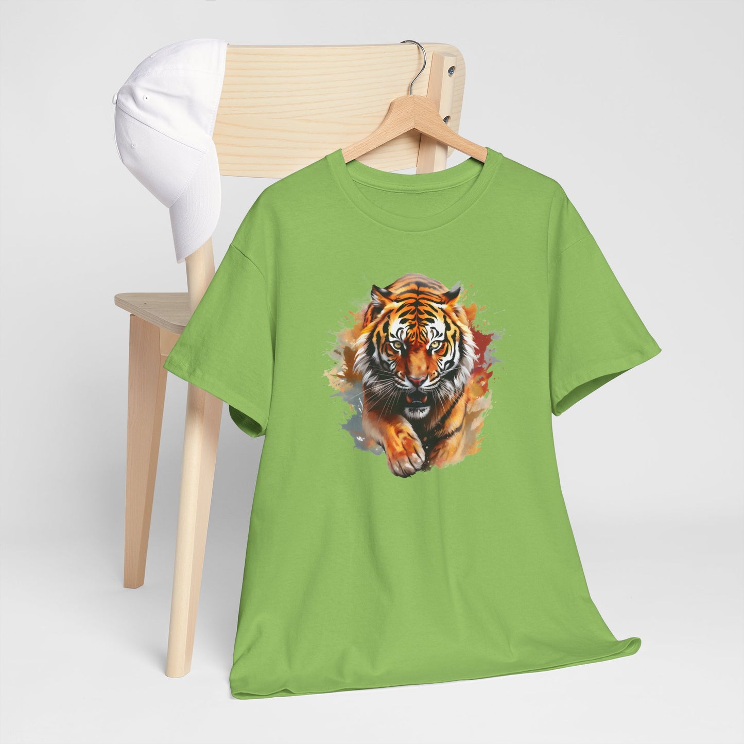 Princess Grace Fierce Tiger Unisex Heavy Cotton Tee Wild Animal Graphic Shirt