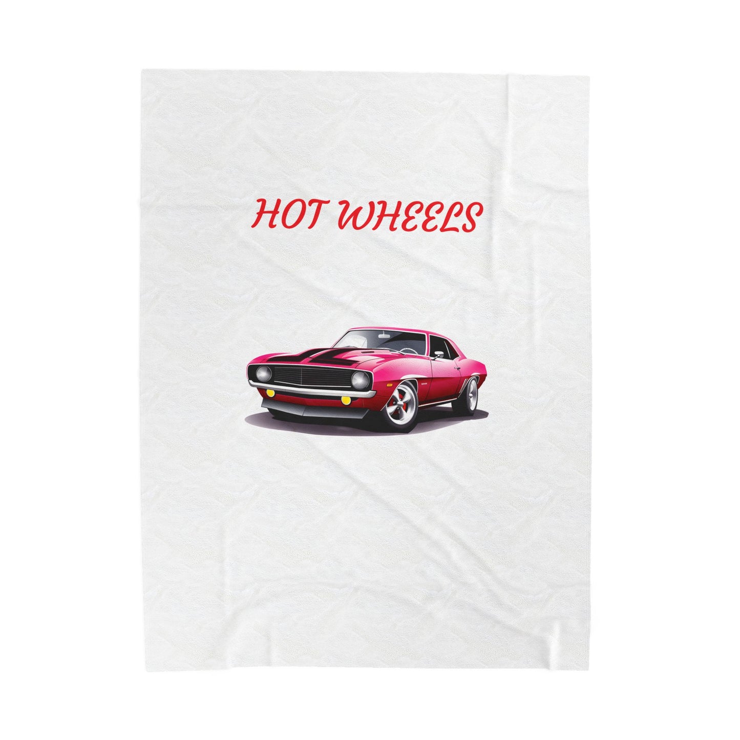 Princess Grace Hot Wheels Velveteen Plush Blanket Cozy Racing Car Throw for Kids & Car Enthusiasts