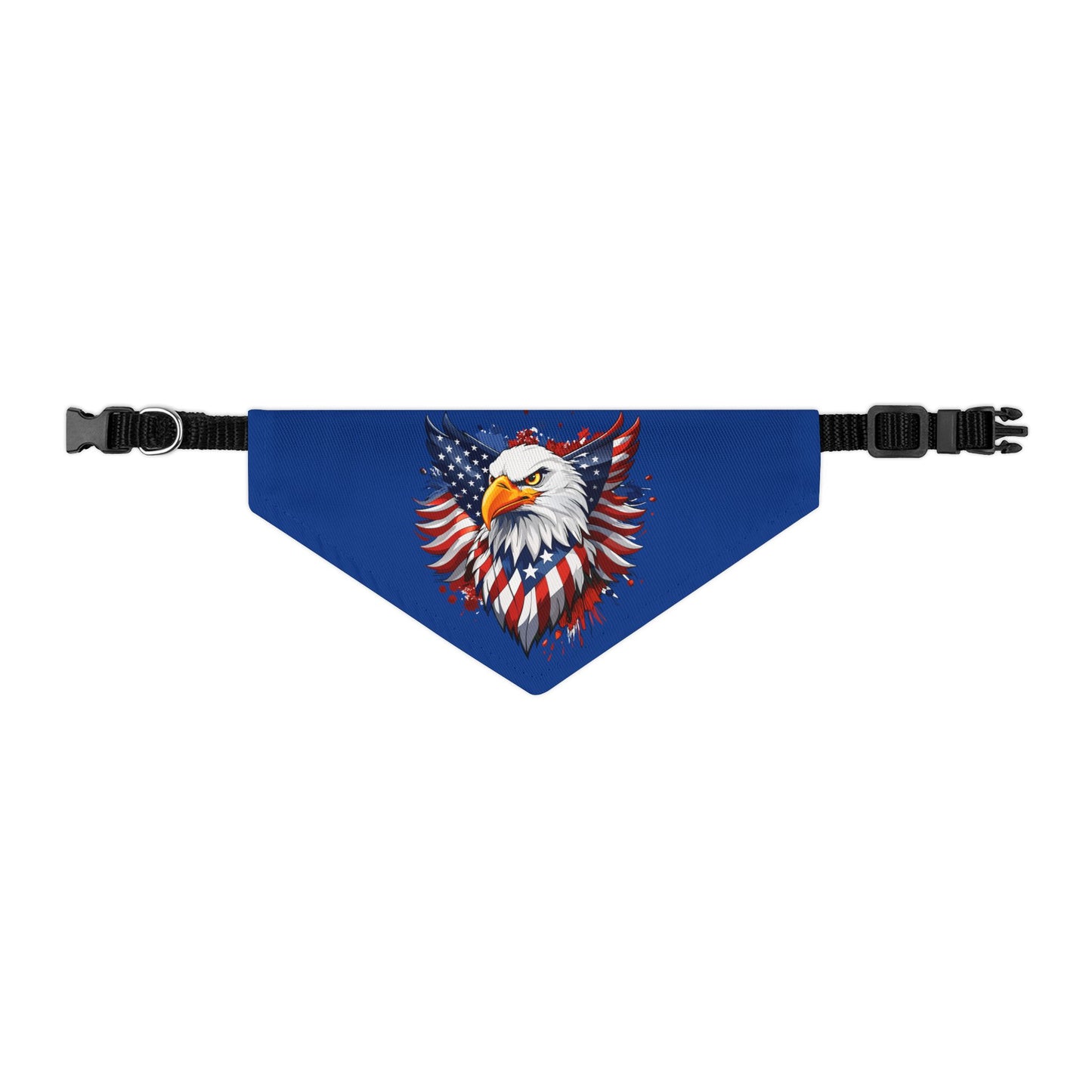 Princess Grace Patriotic Pet Bandana Collar USA Eagle Design for Dogs