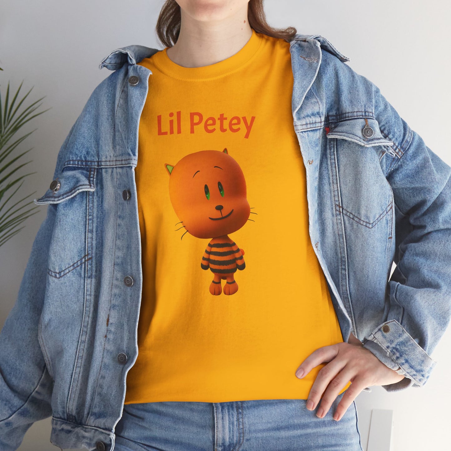 Princess Grace Lil Petey Unisex Heavy Cotton Tee Fun & Playful Cartoon T-Shirt for Kids and Adults