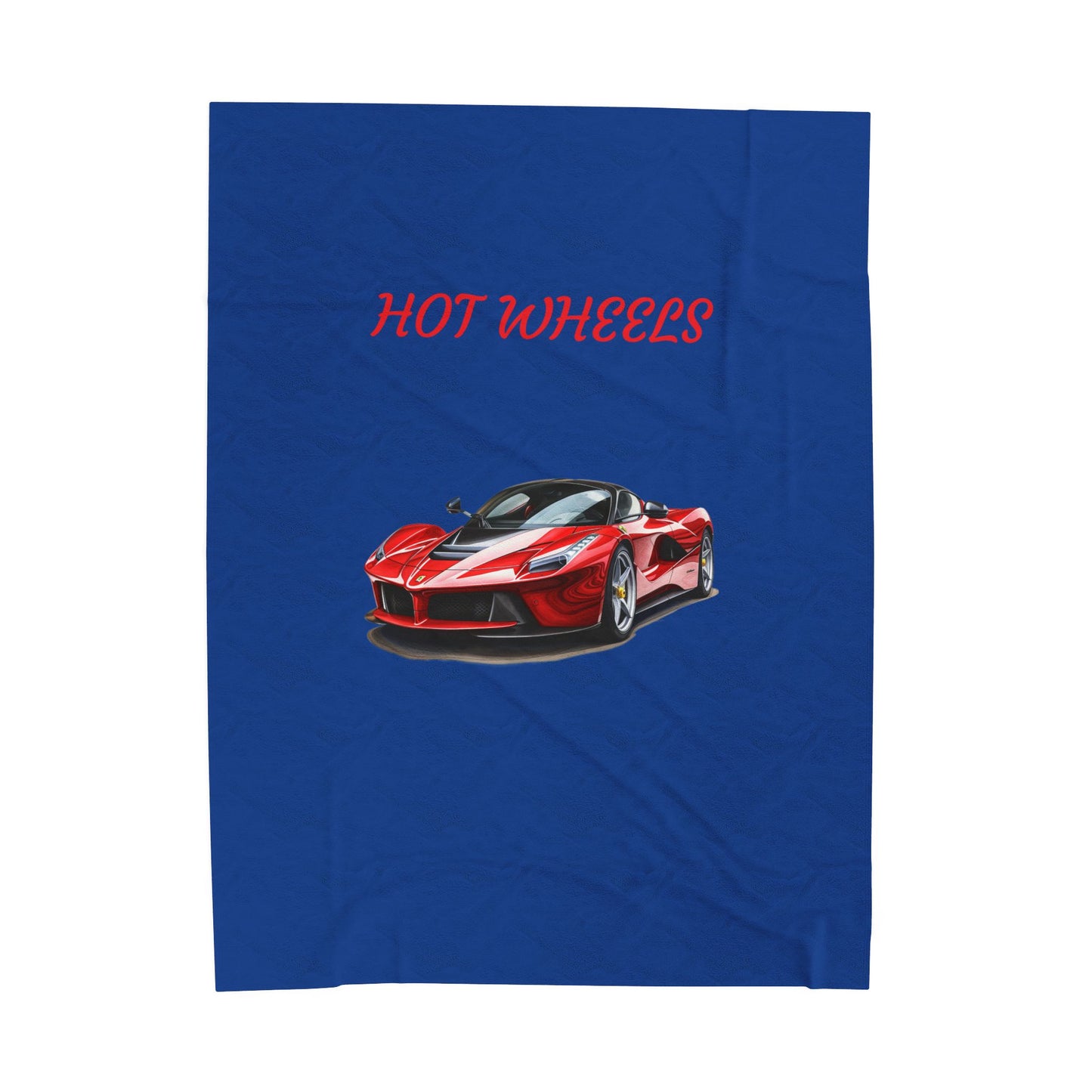 Princess Grace Hot Wheels Velveteen Plush Blanket Cozy Car Lovers Gift