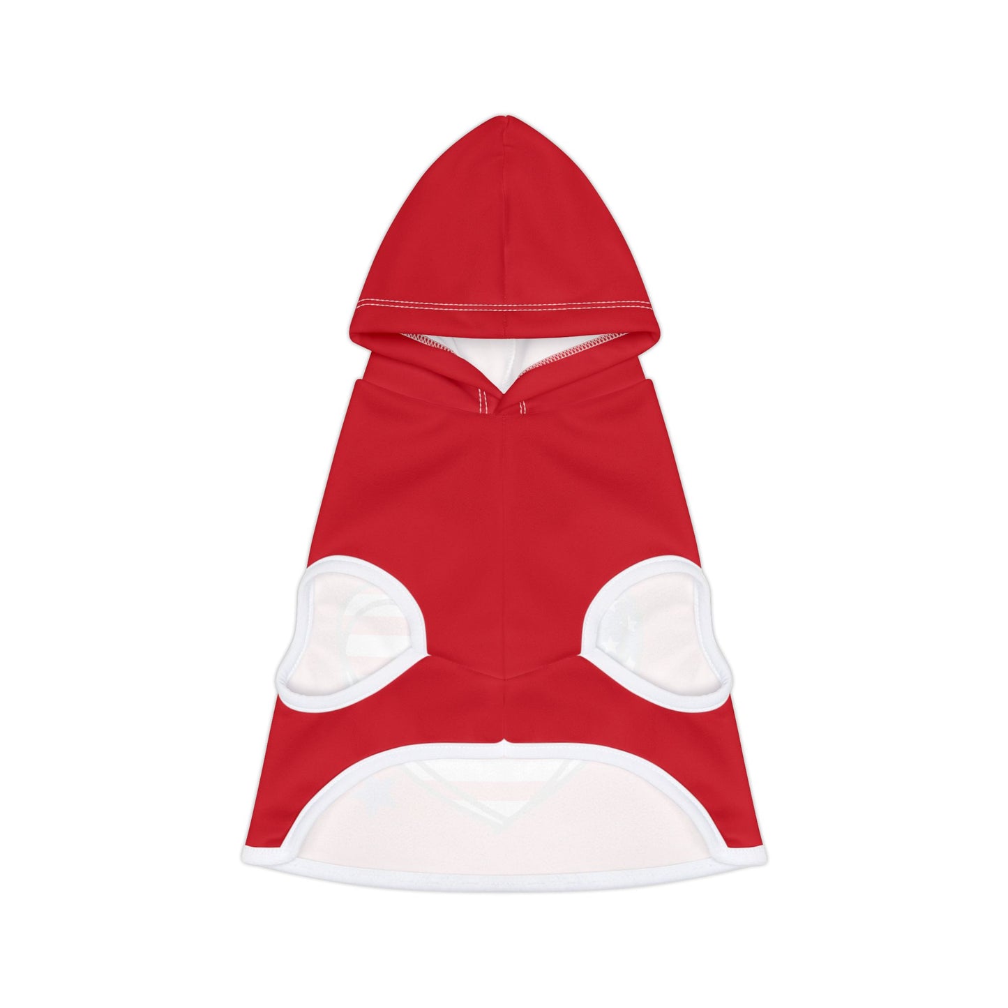 Princess Grace Patriotic Pet Hoodie Red Heart Design for Dogs