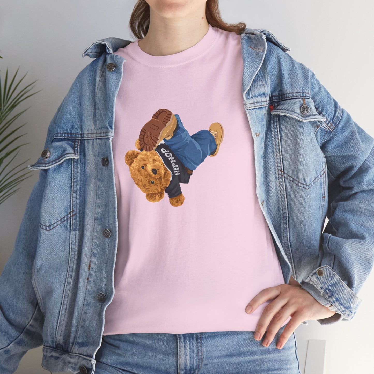 Princess Grace Casual Vintage Hi[ Hop Bear Tee for Trendy Everyday Wear