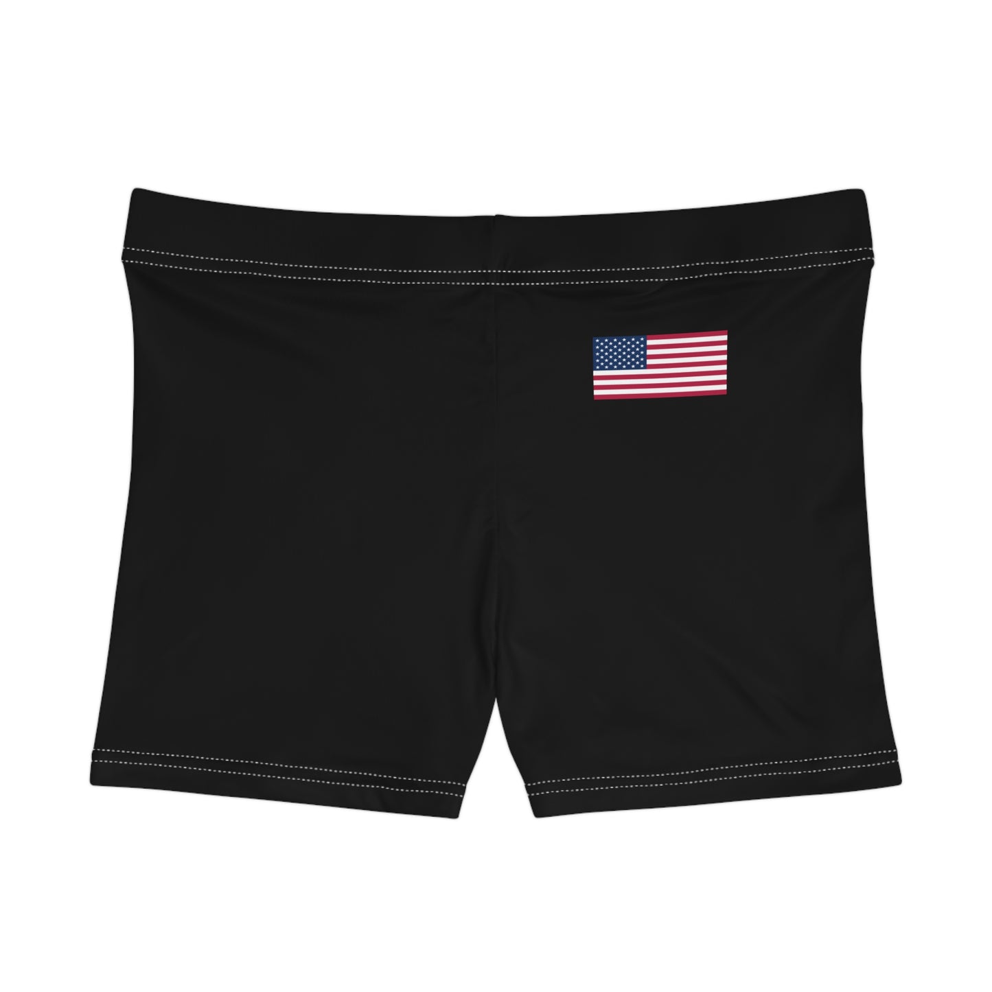 Princess Grace Patriotic Women's Shorts with American Flag