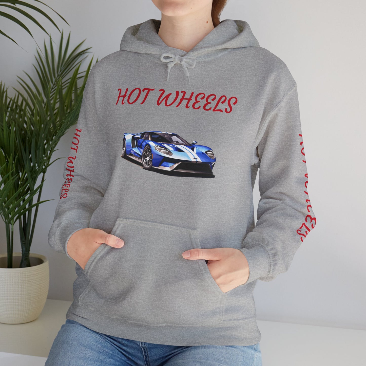 Princess Grace Hot Wheels Unisex Heavy Blend Hoodie Sporty Car Design for Car Enthusiasts