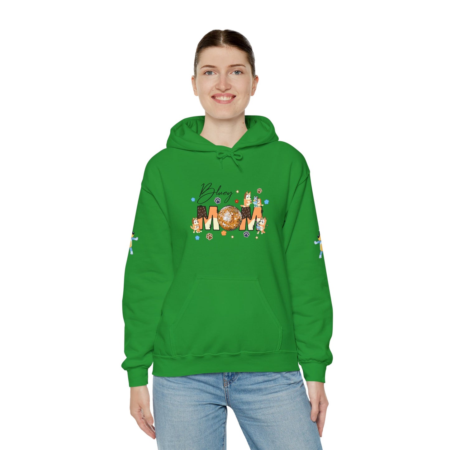 Princess Grace Bluey Blissful Mom Unisex Heavy Blend Hoodie Celebrate Motherhood with Style
