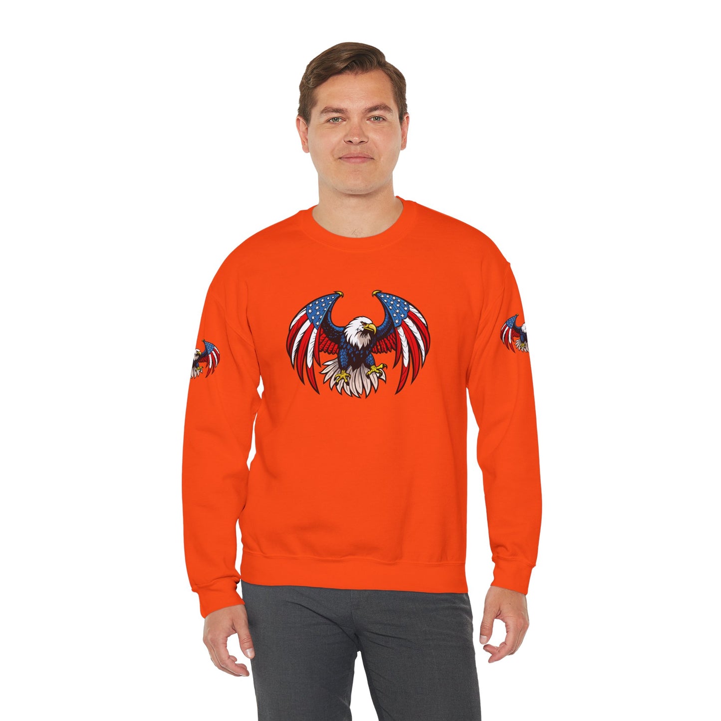 Princess Grace Patriotic Eagle Sweatshirt Unisex Heavy Blend Crewneck