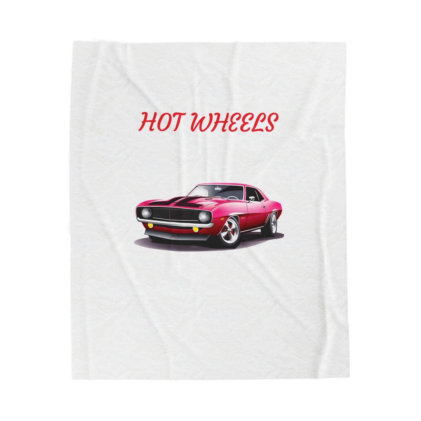 Princess Grace Hot Wheels Velveteen Plush Blanket Cozy Racing Car Throw for Kids & Car Enthusiasts
