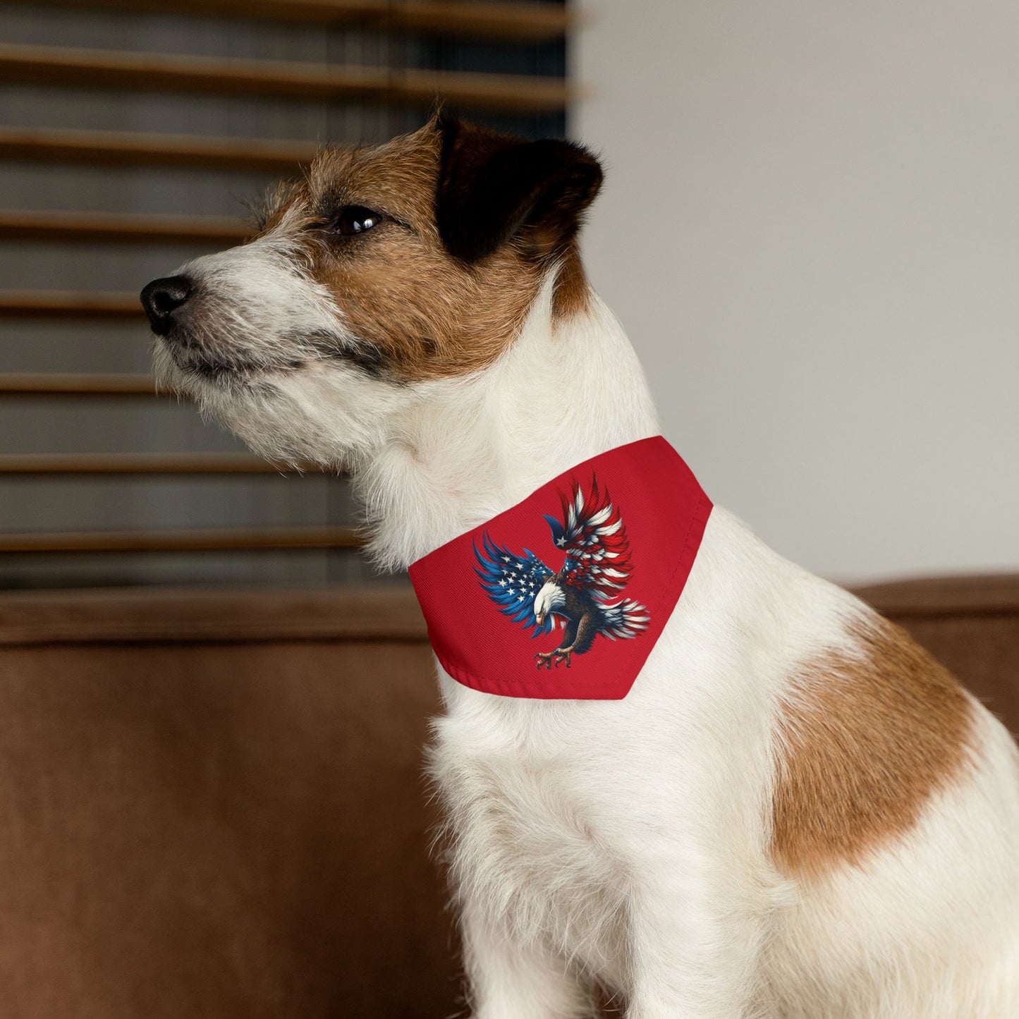Princess Grace Patriotic Pet Bandana Collar American Eagle Design for Dogs