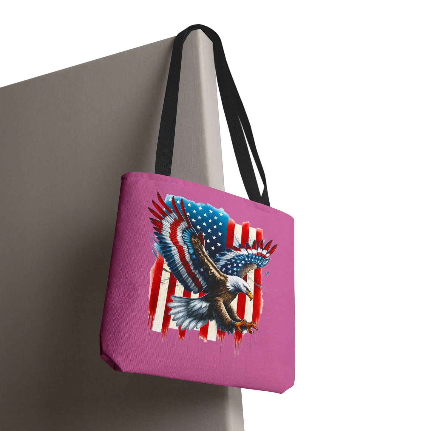 Princess Grace Patriotic Eagle Tote Bag American Flag Design