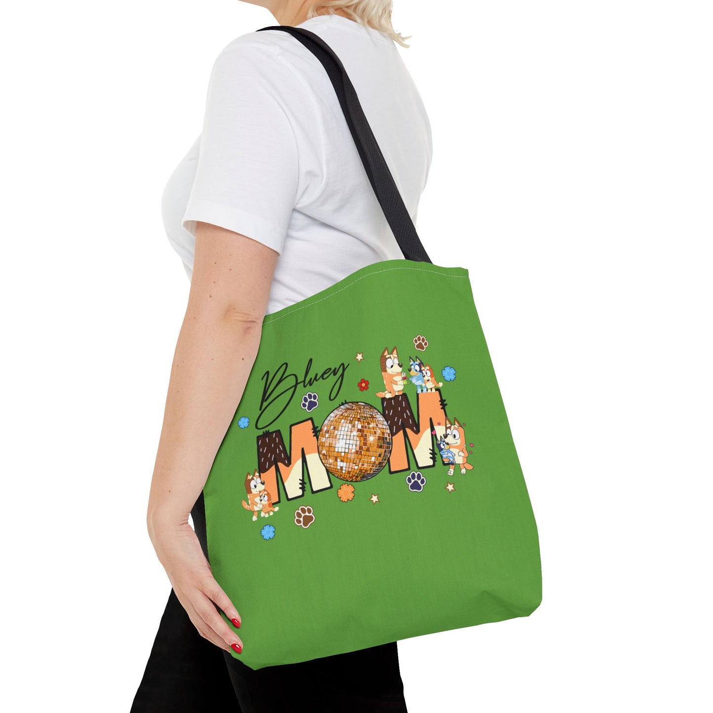Princess Grace Bluey Mom Tote Bag Fun and Stylish for Dog Lovers