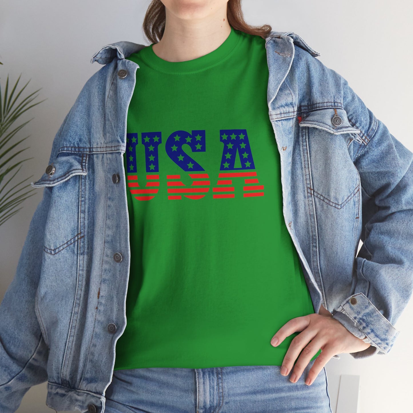 Princess Grace Patriotic USA Unisex Heavy Cotton Tee Comfortable Independence Day Apparel