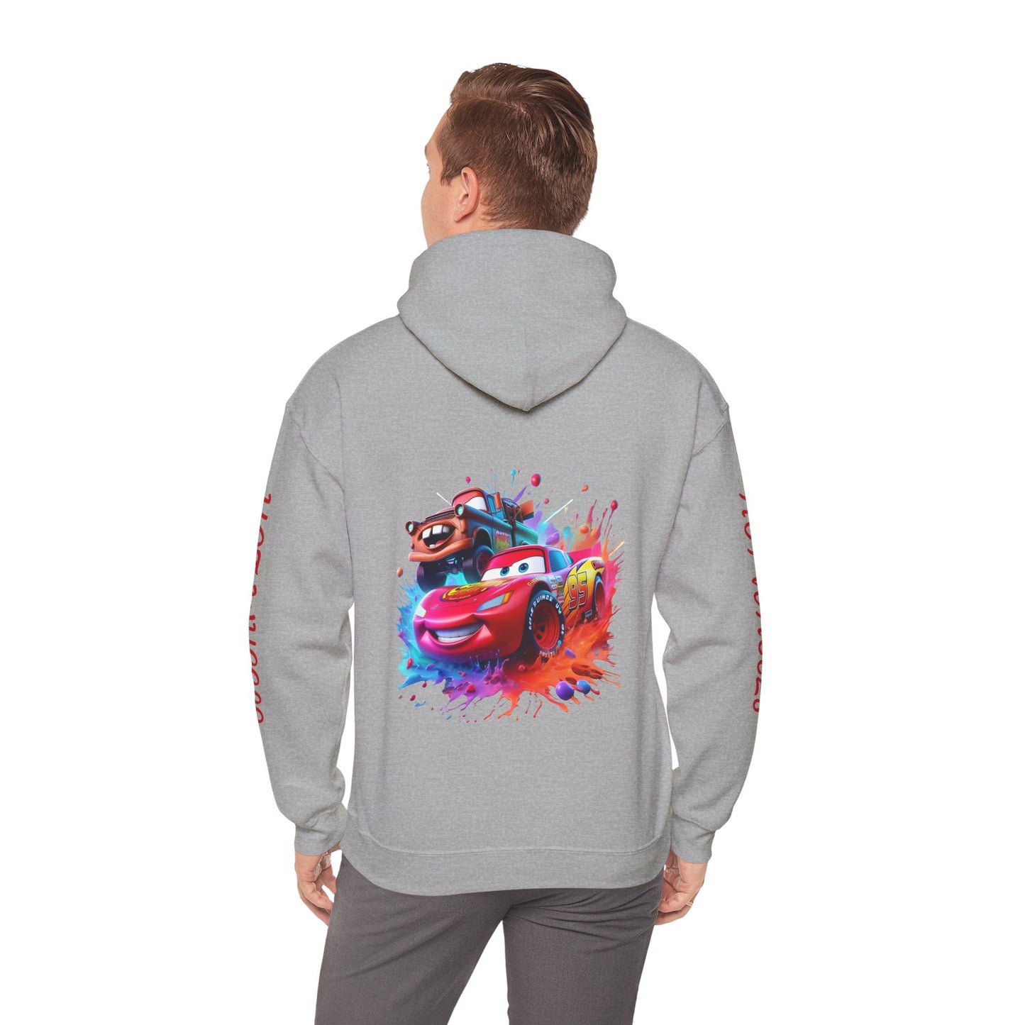 Princess Grace Hot Wheels Unisex Hoodie Retro Racing Design for Kids and Car Enthusiasts