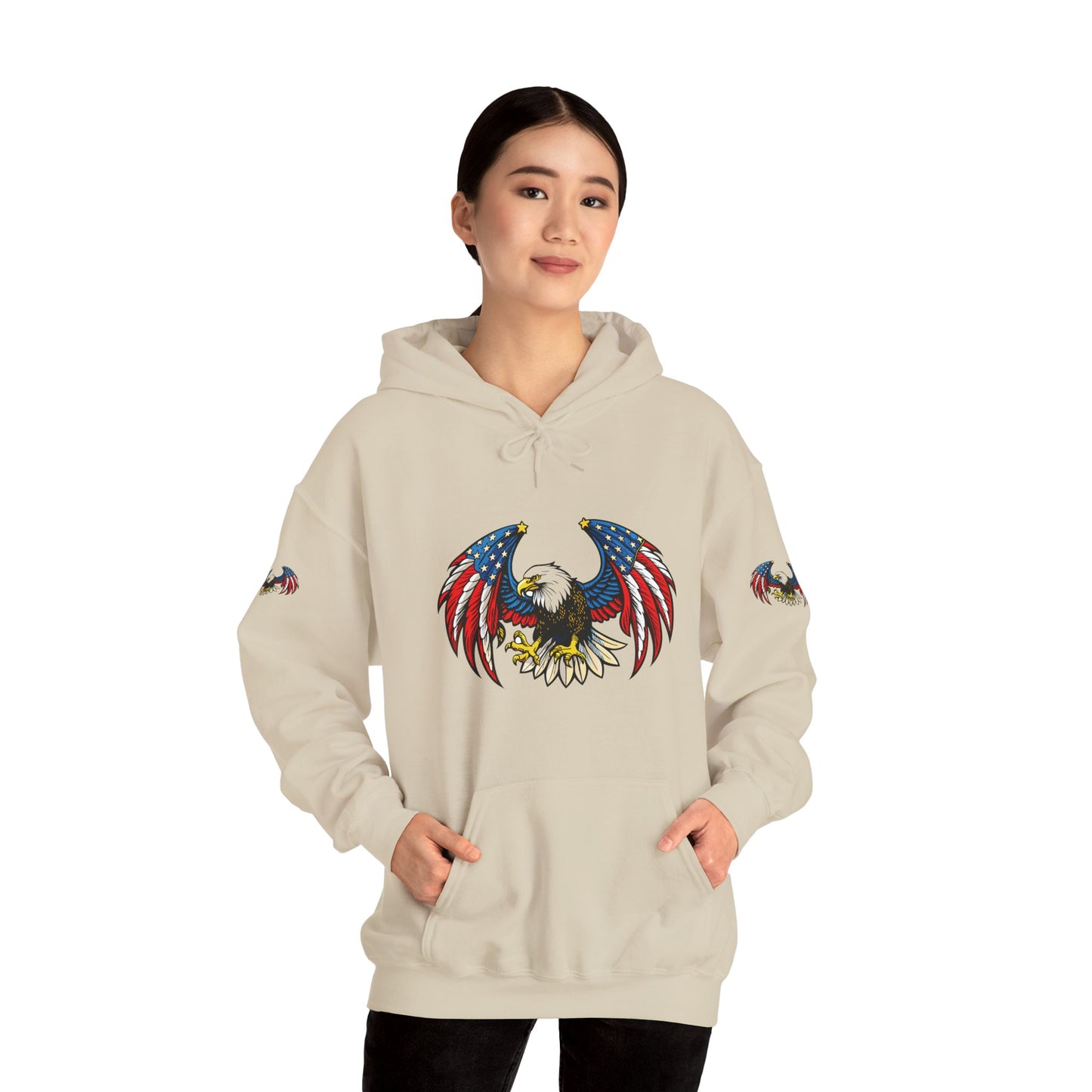 Princess Grace American Eagle Emblem Patriotic Unisex Hoodie