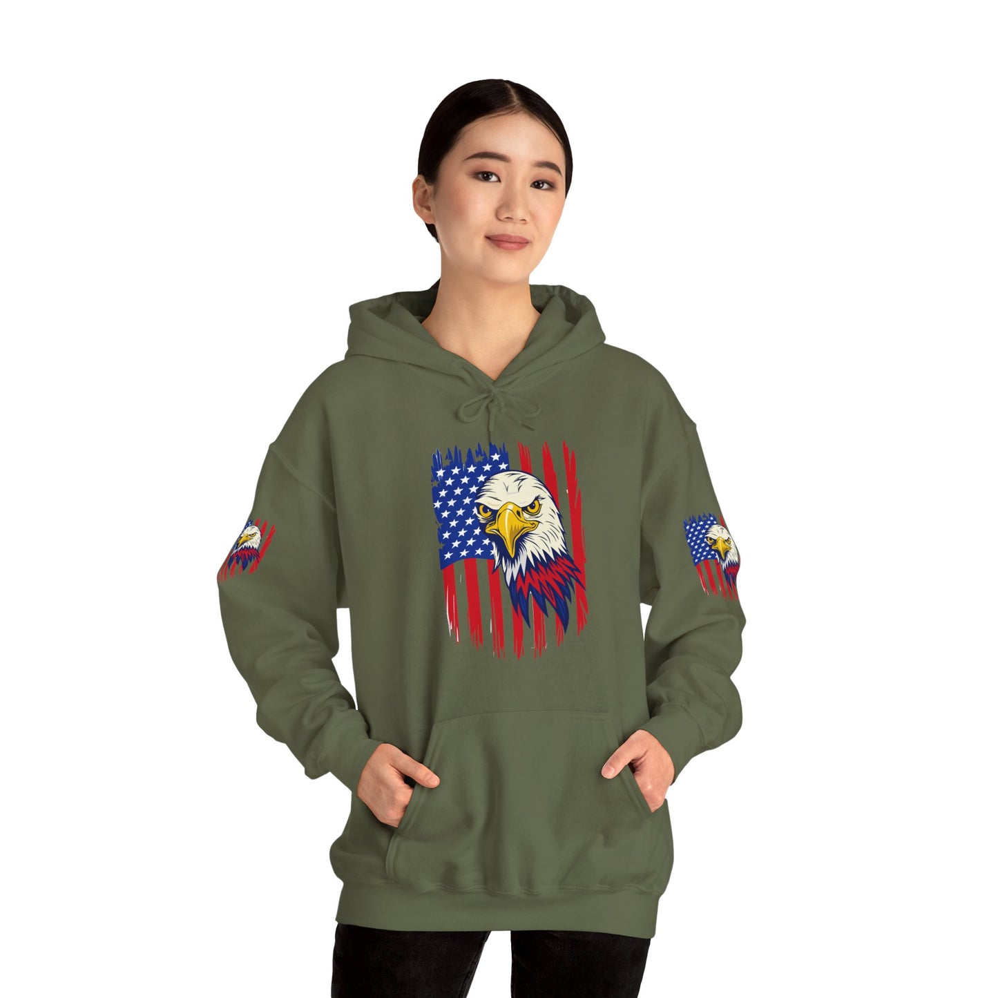 Princess Grace Patriotic Eagle Unisex Heavy Blend Hoodie