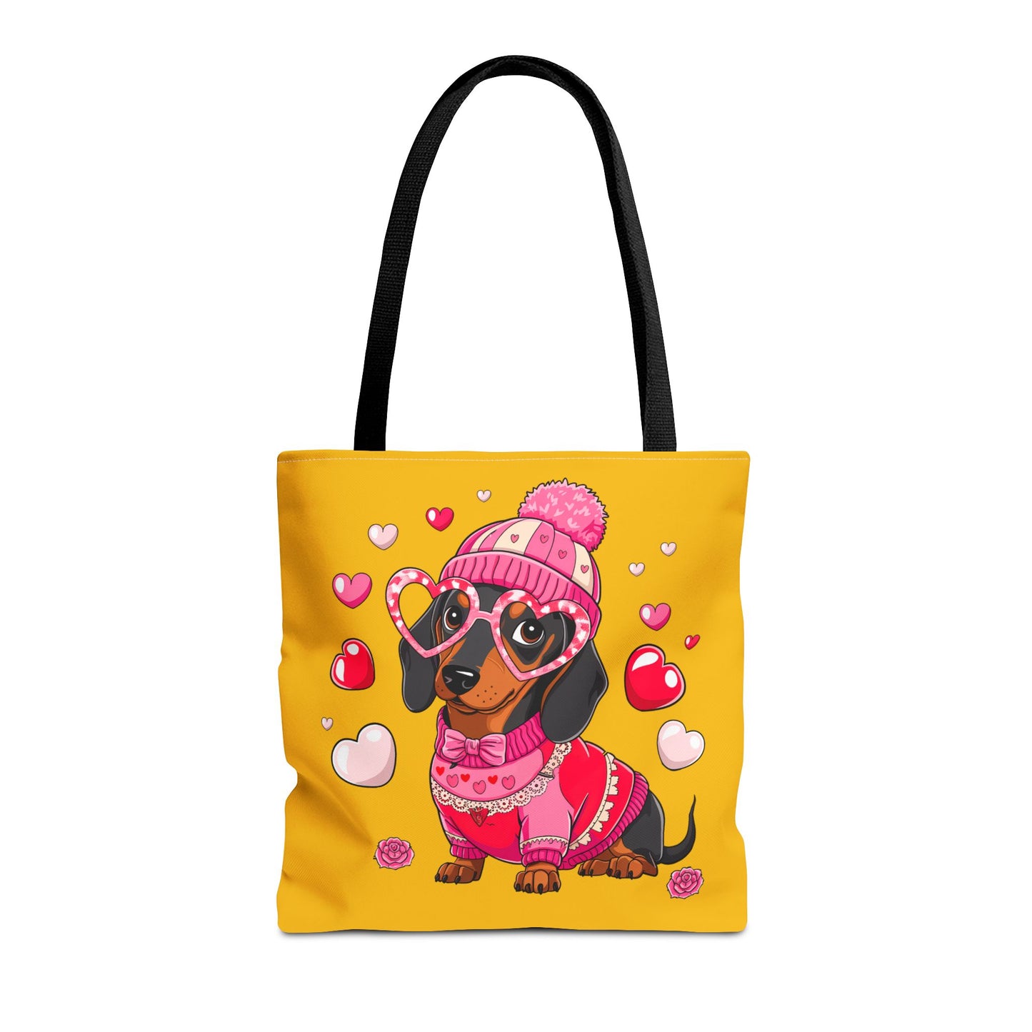 Princess Grace Adorable Dog-Themed Tote Bag for Pet Lovers Cute Valentine's Design