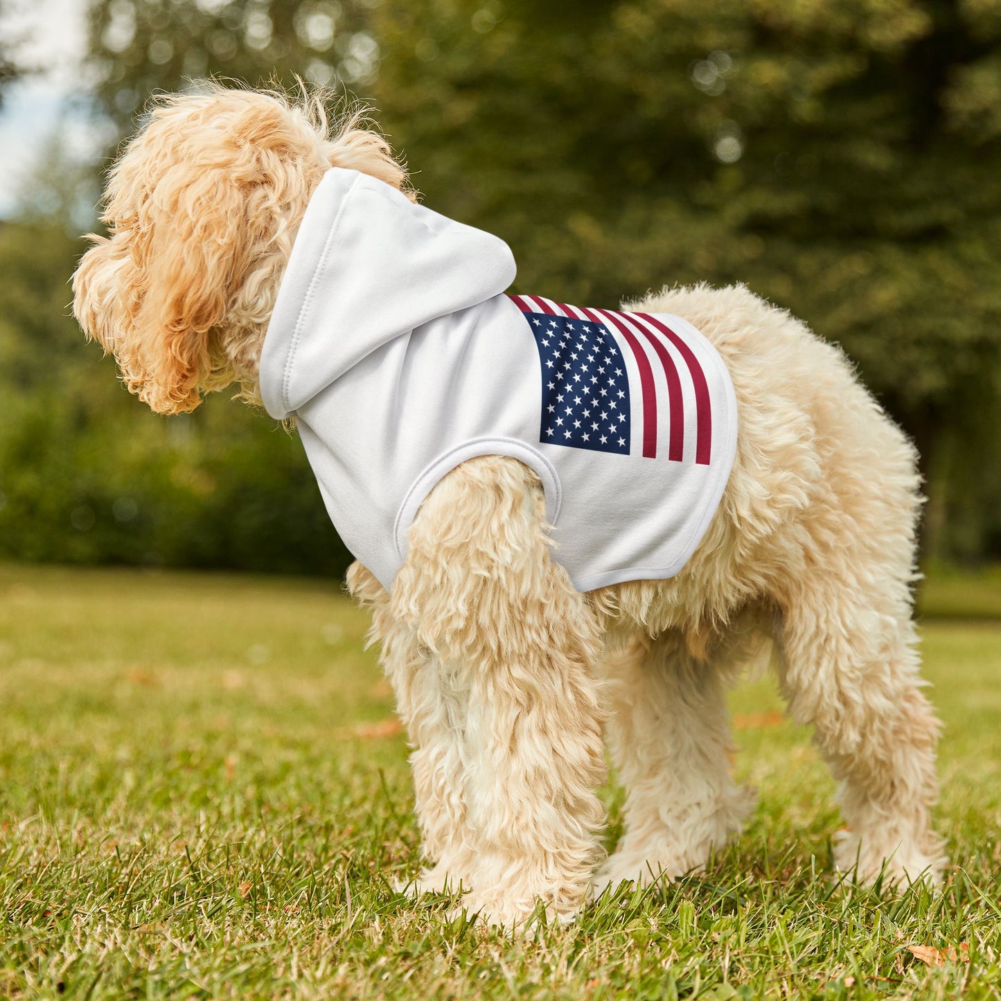 Princess Grace Patriotic Pet Hoodie Americana Style for Dogs