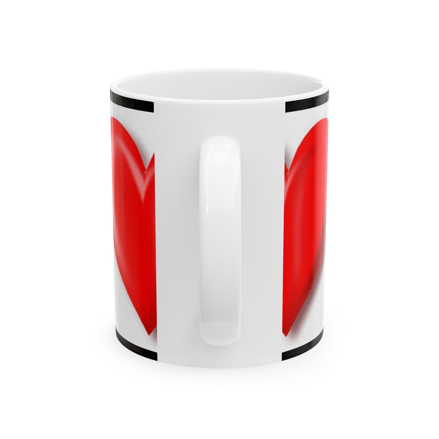 Princess Grace Heart Design Ceramic Mug Perfect Gift for Love & Romance