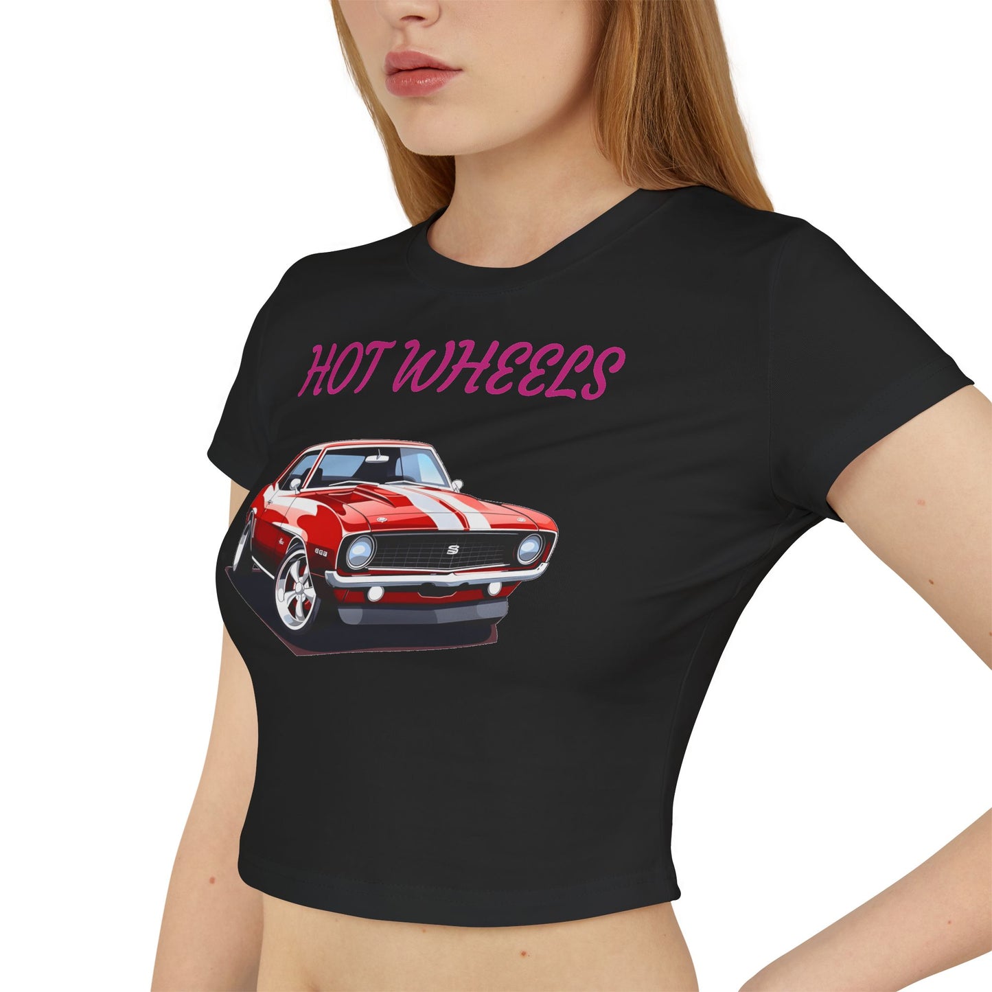 Princess Grace Retro Hot Wheels Baby Tee for Car Enthusiasts