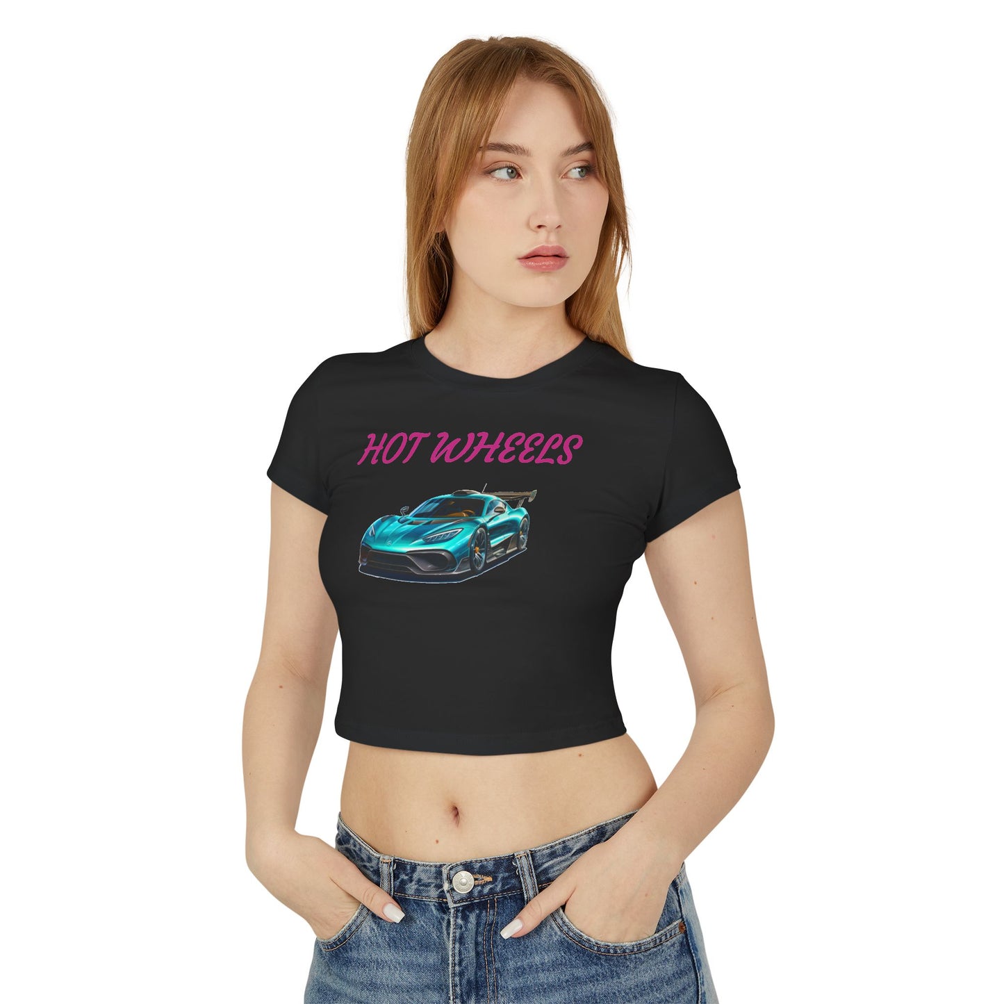 Princess Grace Hot Wheels Women's Baby Tee Fun and Stylish Car Lover Shirt