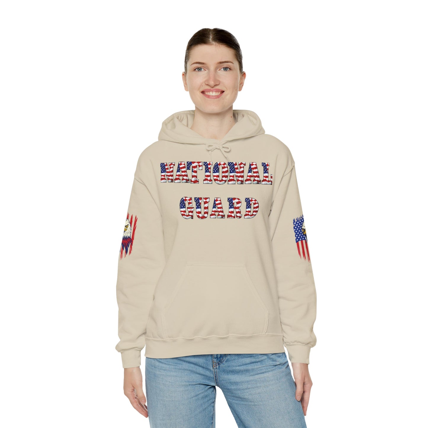 Princess Grace National Guard Patriotic Hoodie Unisex Heavy Blend Sweatshirt
