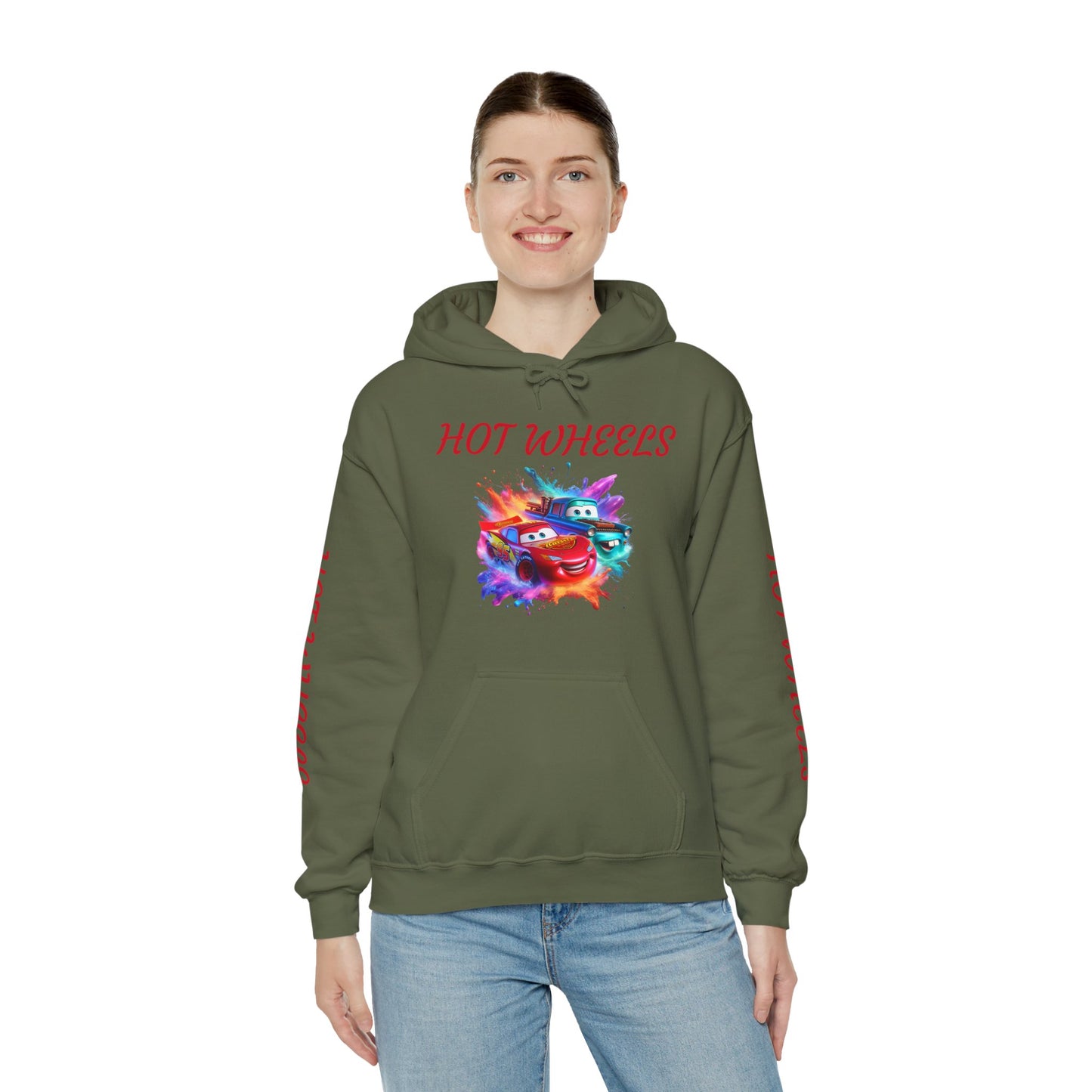 Princess Grace Cool Hot Wheels Unisex Hooded Sweatshirt Perfect for Car Enthusiasts