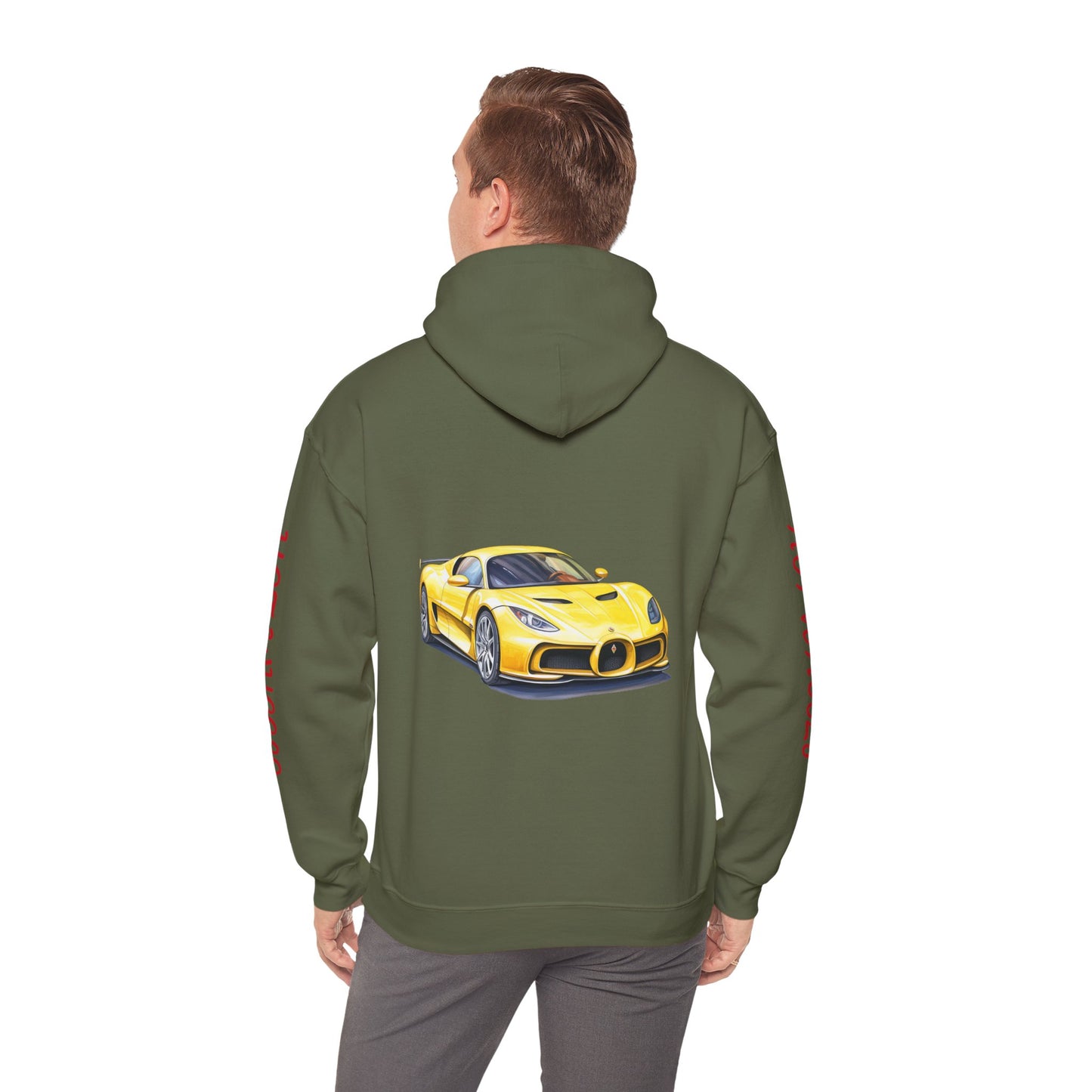 Princess Grace Hot Wheels Unisex Hooded Sweatshirt Racing Style for Car Enthusiasts
