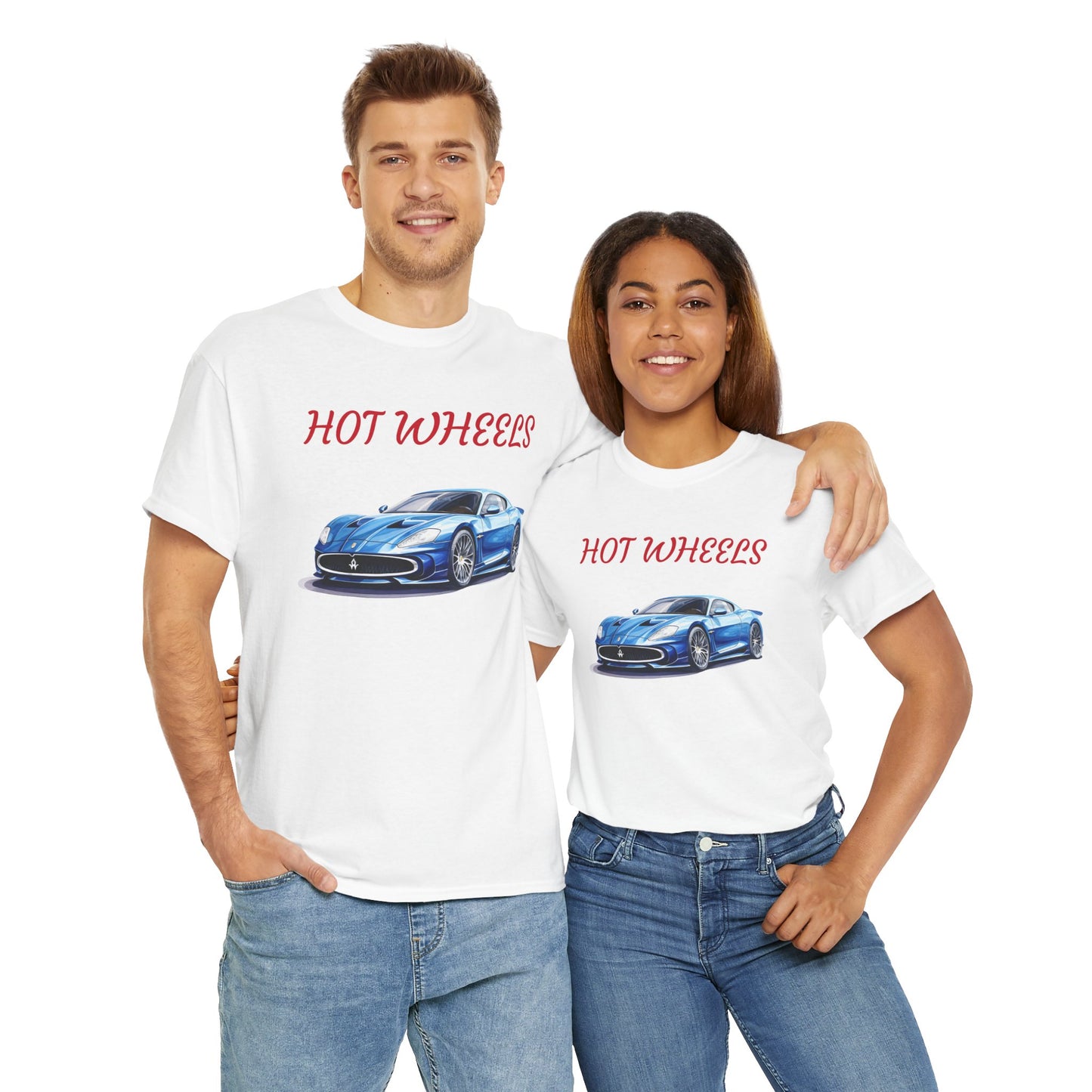 Princess Grace Hot Wheels Unisex Heavy Cotton Tee Classic Car Graphic T-Shirt for Auto Enthusiasts