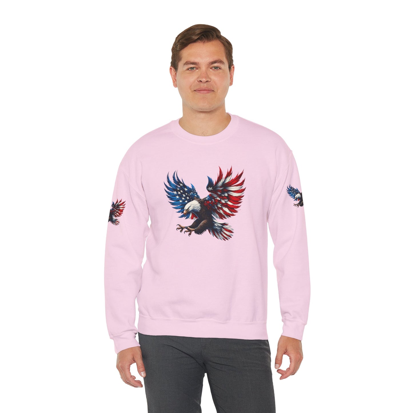 Princess Grace Patriotic Eagle Unisex Crewneck Sweatshirt