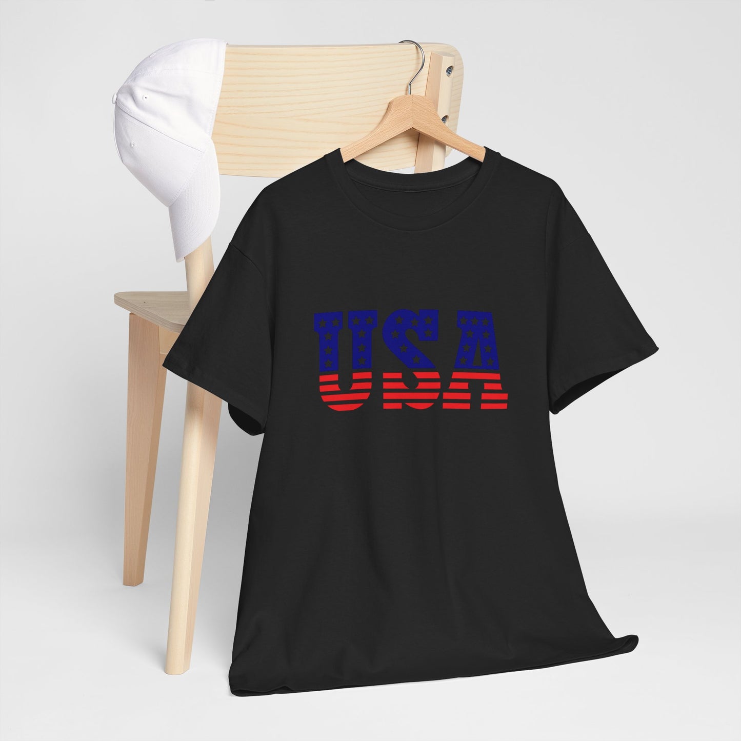 Princess Grace Patriotic USA Unisex Heavy Cotton Tee Comfortable Independence Day Apparel