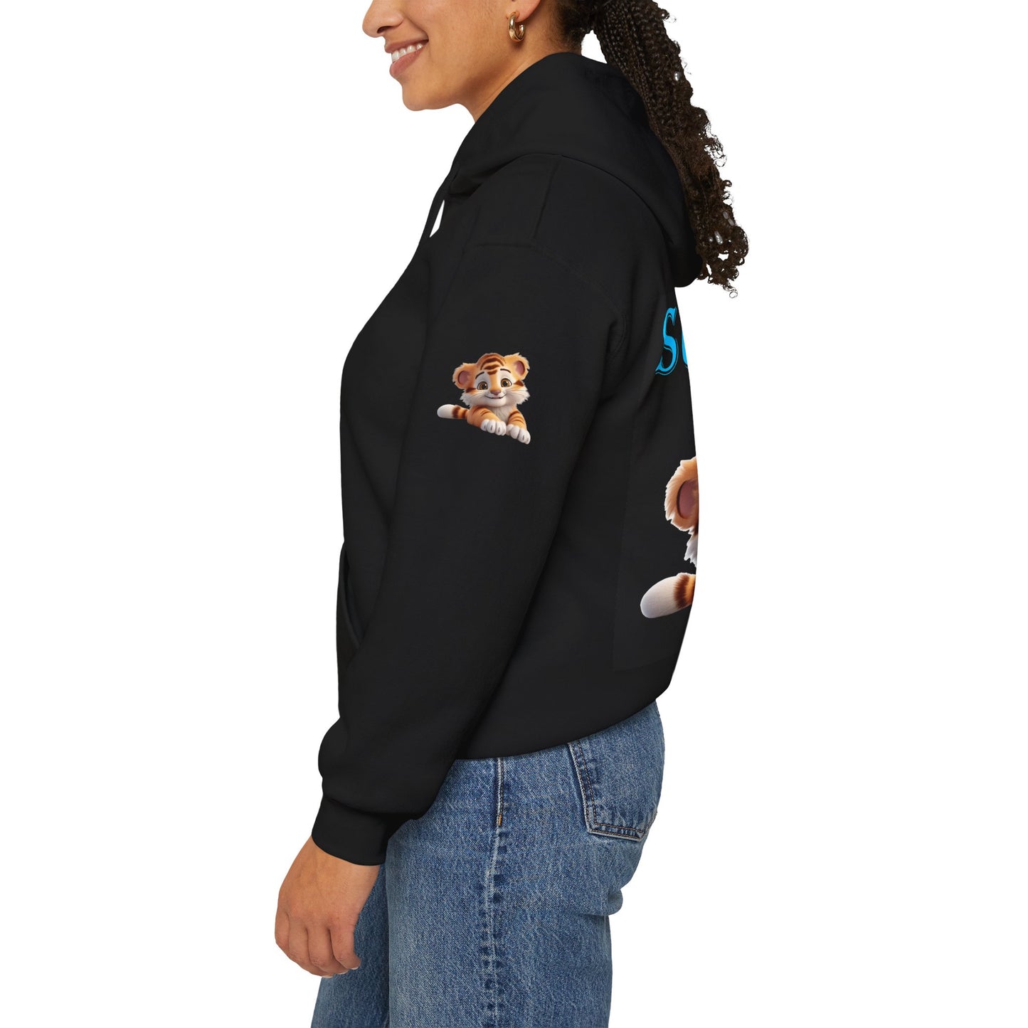 Princess Grace Survive Plush Tiger Unisex Hoodie Cute Animal Lover Hoodie for Cozy Comfort