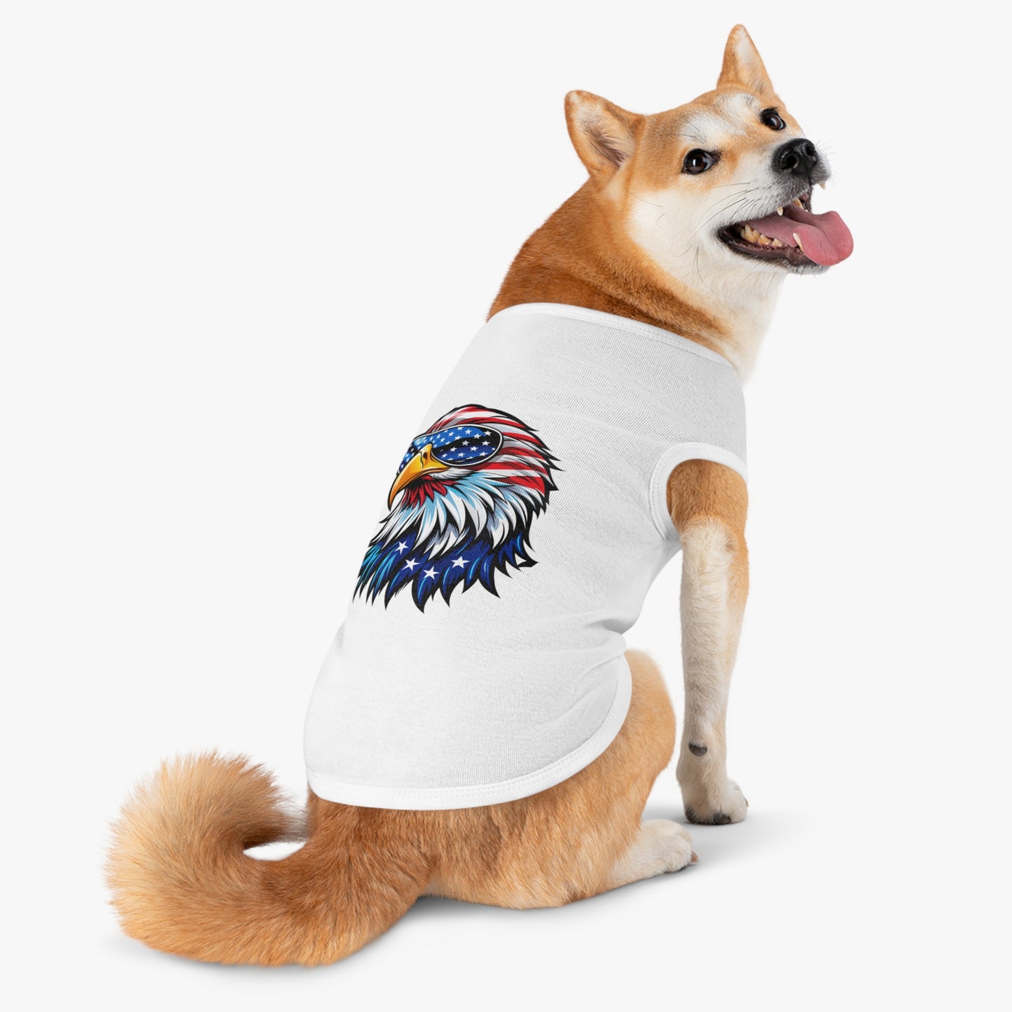 Princess Grace Patriotic Eagle Pet Tank Top USA Independence Day Dog Apparel