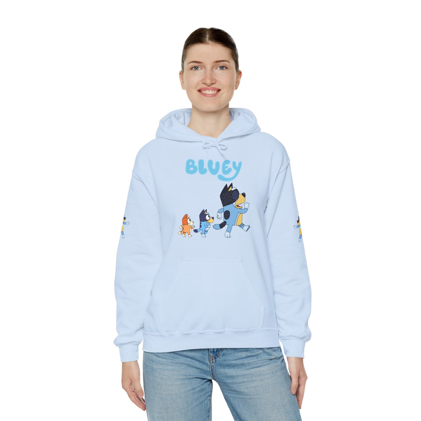 Princess Grace Bluey Unisex Hoodie Cozy Cartoon Sweatshirt for Kids & Adults