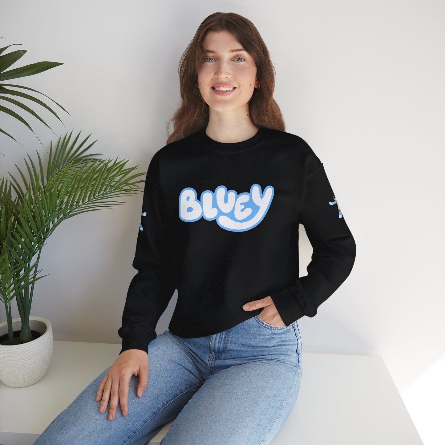 Princess Grace Bluey Crewneck Sweatshirt Cozy Unisex Pullover for Kids & Adults