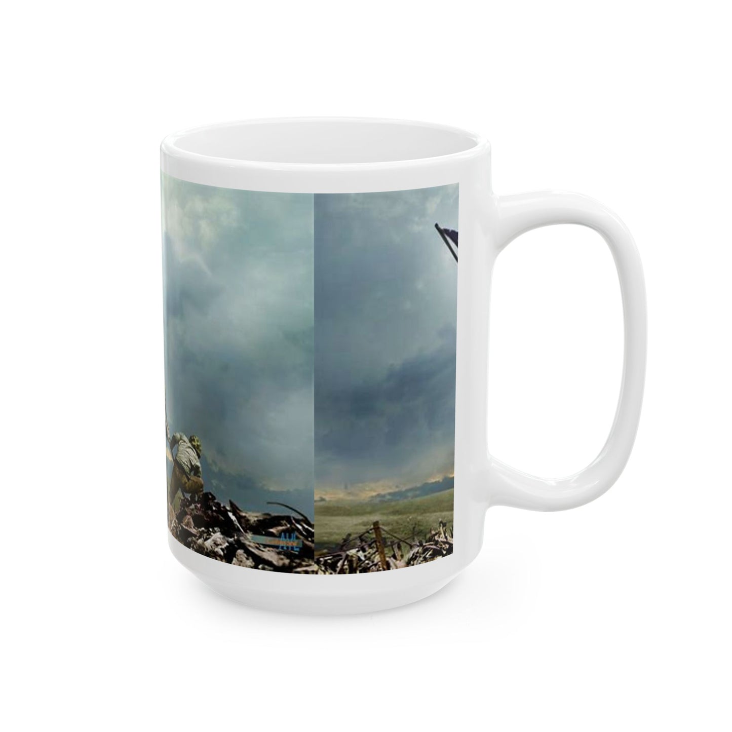 Princess Grace Patriotic Ceramic Mug, Perfect Gift for Veterans, Army Enthusiasts, Memorial Day, Independence Day, Tea and Coffee Lover