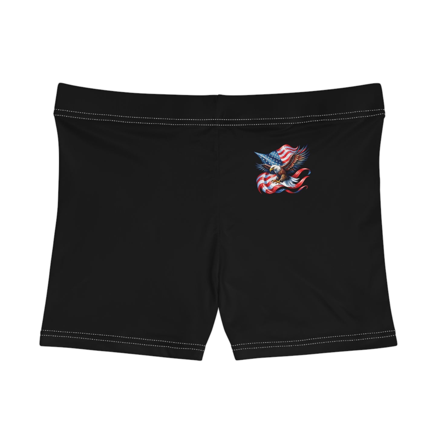 Princess Grace Patriotic Eagle Women's Shorts Summer Casual Wear for Independence Day