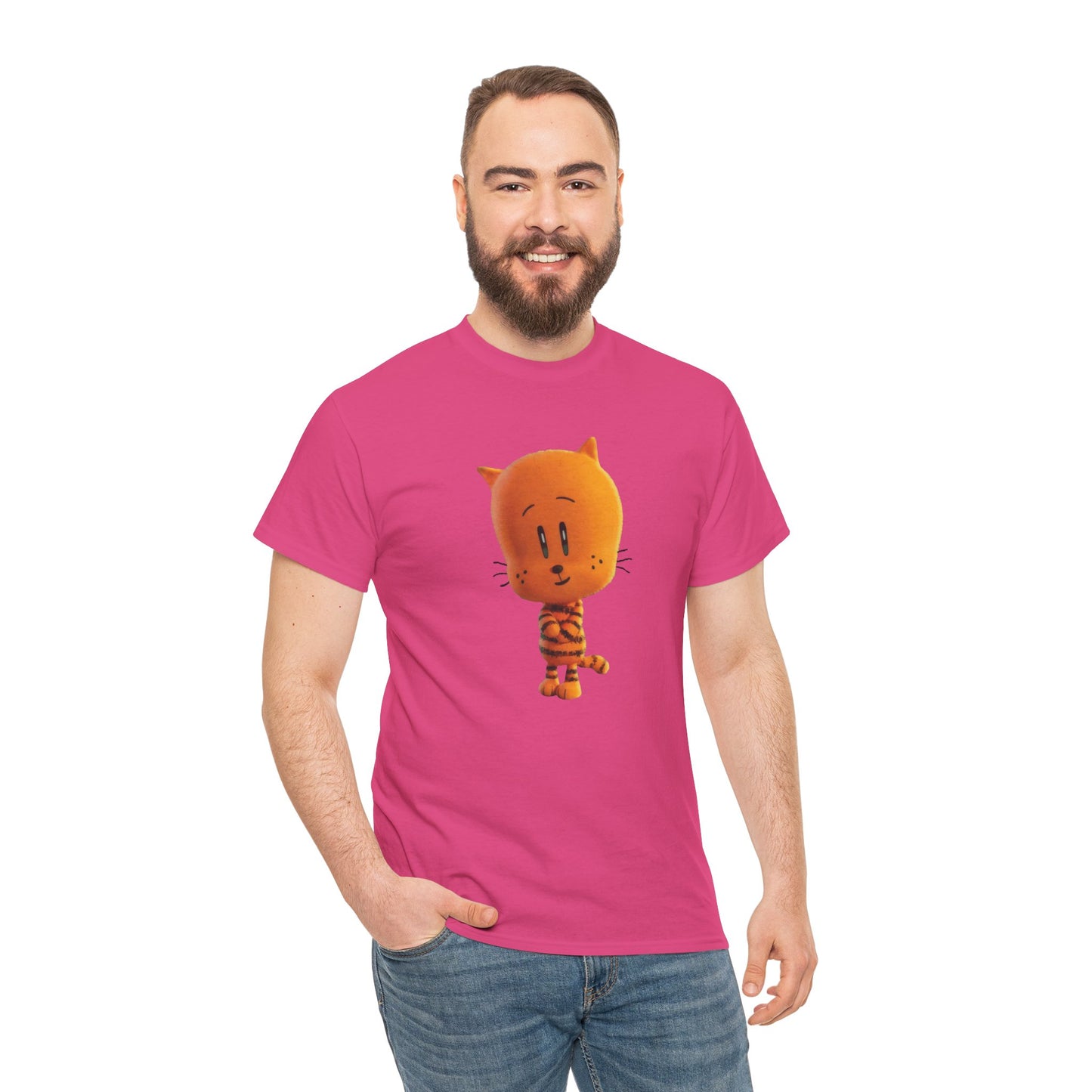 Princess Grace Funny Cartoon Cat Unisex Heavy Cotton Tee